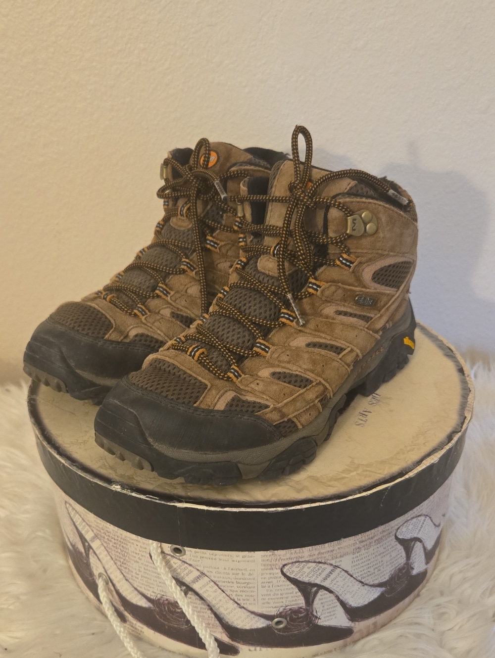 Merrell Brown Suede Hiking Shoe with Black Sole ..
